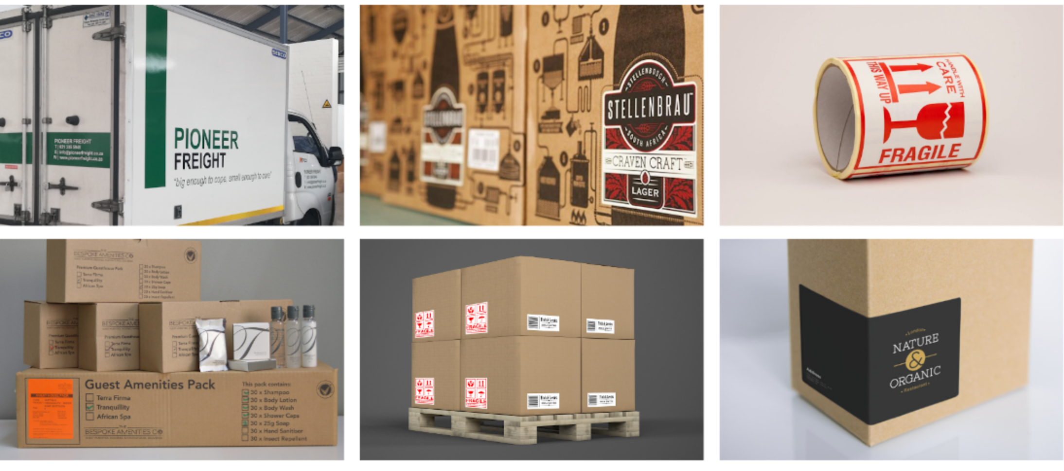Exsamples of Freight & logistics label prints at Lablel Mountain
